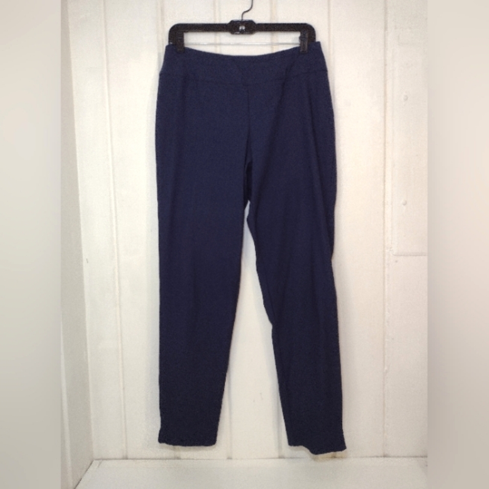 Sharon Young Women's Navy Stretchy Pull Up Pants Size (10)